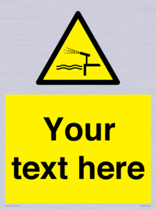 Custom warning water cannon